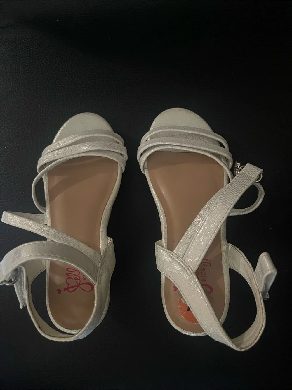 Women's White Strappy Ankle Strap Sandals